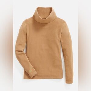 Dudley Stephens Tan Turtleneck Top